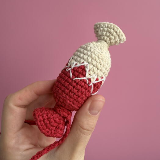 Батончик шоколадный. Брелок ручной работы