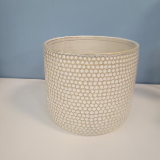 Керамическое кашпо Соты 18 см