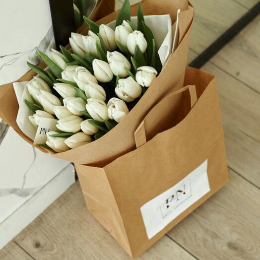 Монобукет из тюльпанов