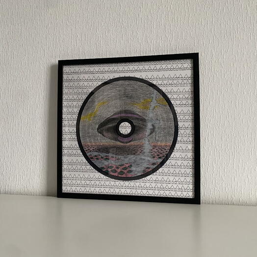 Omen Фантастическая картина с пейзажем Летающий корабль Земля из глаз