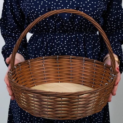 Плетёная корзина "Подарочная Д35 шоколадная"