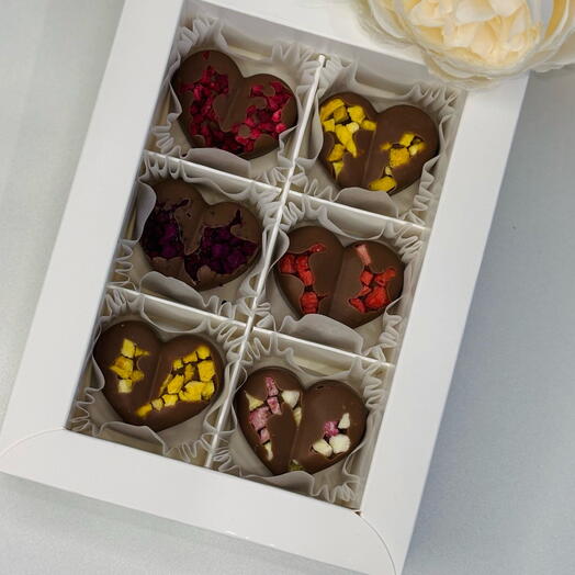 Конфеты шоколадные «Сердца шоколадные»