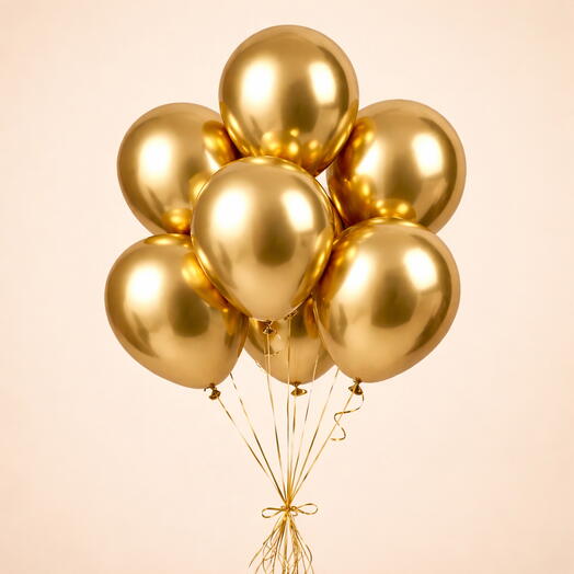🎈НОВИНКА 🎈Набор из 7 шаров «Золотая связка»💛