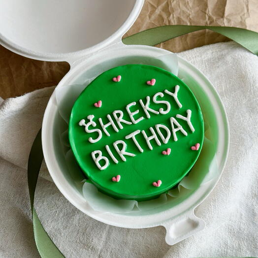 Бенто-торт «shreksy birthday» в подарок ко дню рождения