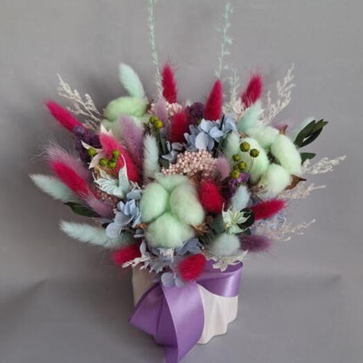 Сухоцветы композиция "РАЙСКИЙ САД"
