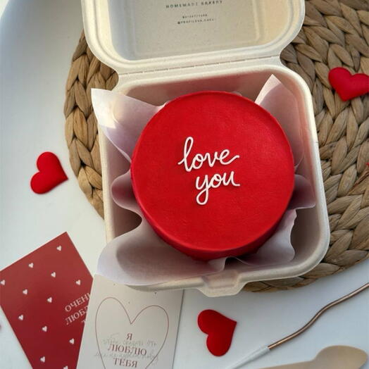 Бенто торт love you