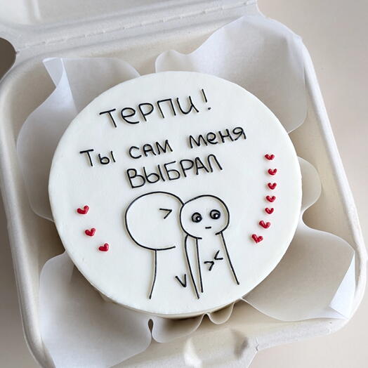 Бенто торт "терпи, ты сам меня выбрал"