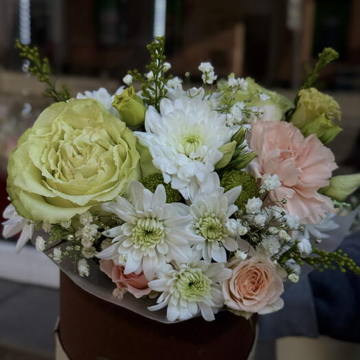 FlowerBox Corazón S con rosa