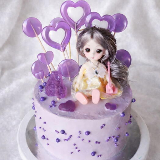 Торт с куклой