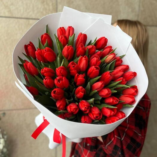 Страстный,красный тюльпан 🌷