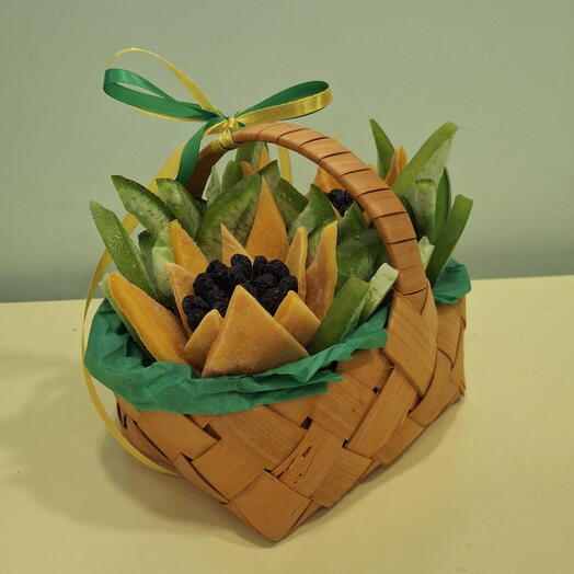 Корзинка с сухофруктами "Подсолнухи Ван Гога"