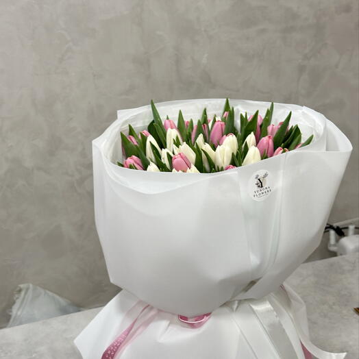 Букет мікс тюльпанів