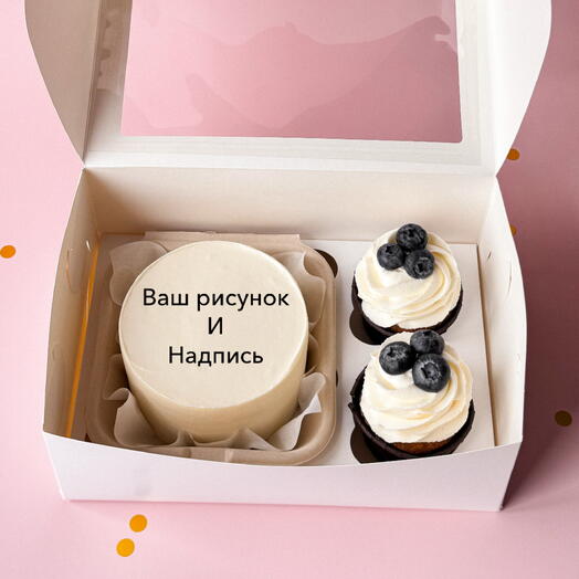 Набор бенто с капкейками