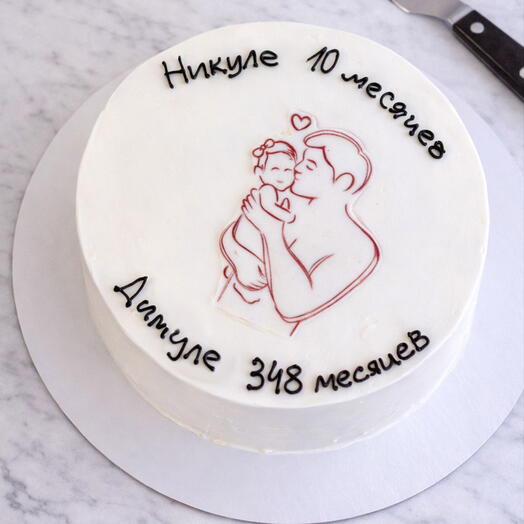 Бенто торт на день рождения ребенка "На 10 месяцев"