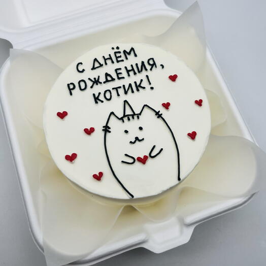 Бетон торт Котик
