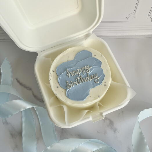 Бенто happy birthday с мазками