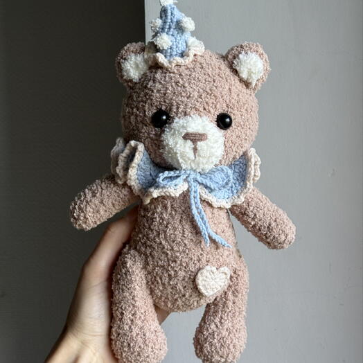 Мишка вязанный ручной работы 🐻