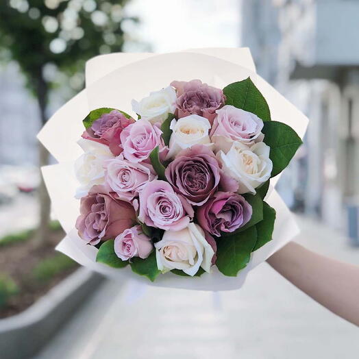 Микс из садовых роз 5