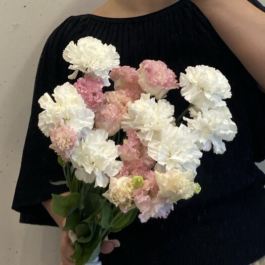 Букет комплимент | для дома и интерьера💕 лизиантус и диантус