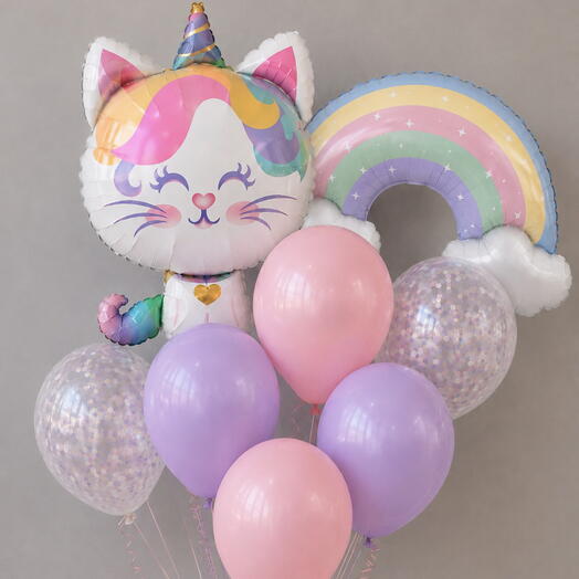 Радужный котёнок 🌈