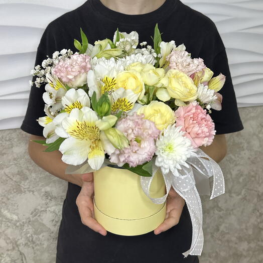 Композиция микс в коробке «Для тебя»💛