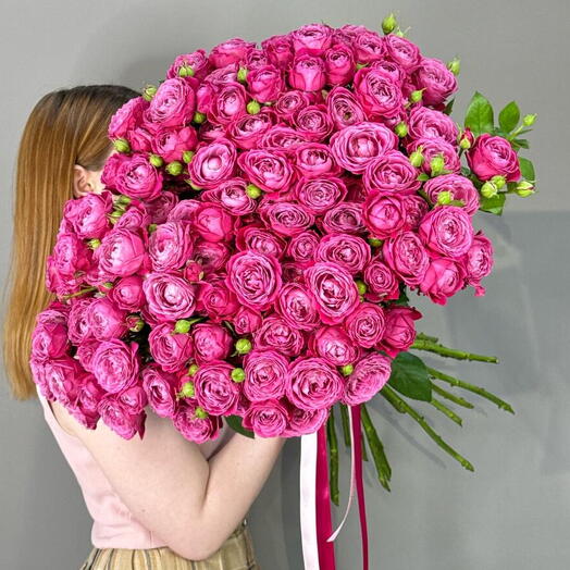 Кустовые розы 29 веток 🩷🌸