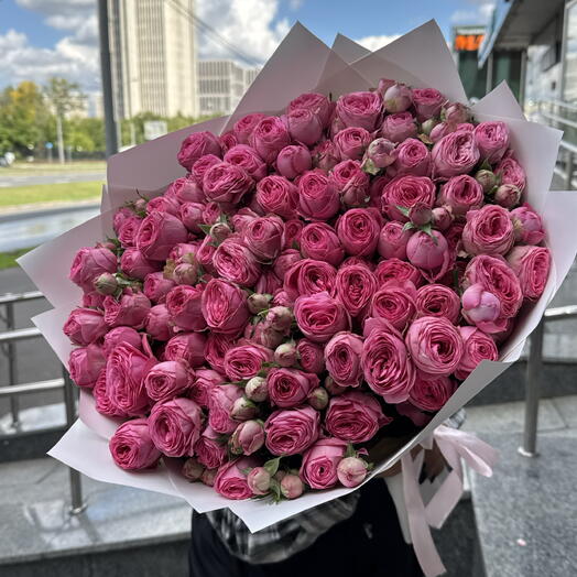 Кустовые пионовидные розы