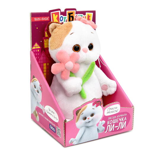 LKm18-006 Игрушка Кошечка Ли-Ли с цветочком, "Мультсериал"