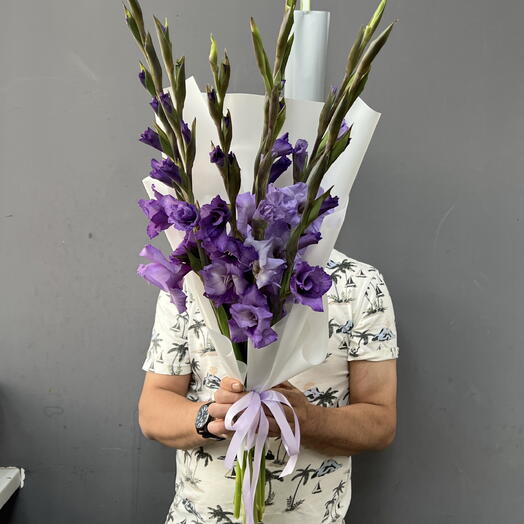Монобукет из Гладиолусы 7 шт💜