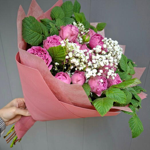 Букет 💐 из кустовой розы 🌹