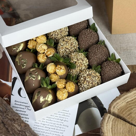 Клубника в шоколаде «Brownie» 16-25шт
