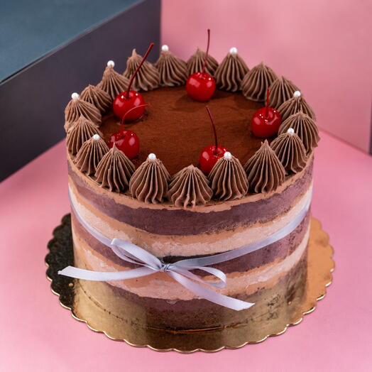 Chocolate Cake with cherries
