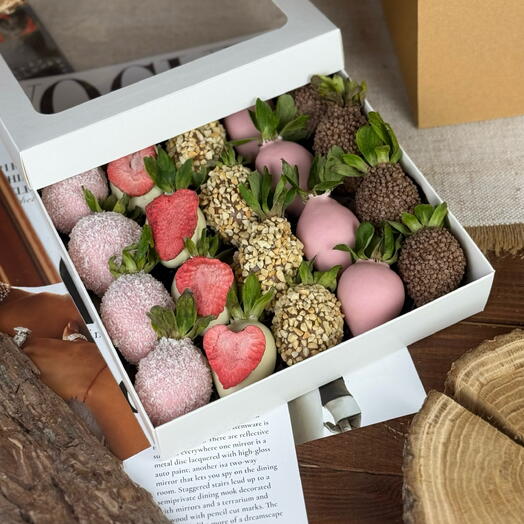 Клубника в шоколаде «Cupcake» 16-25шт