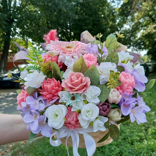 Букет из мыла летний
