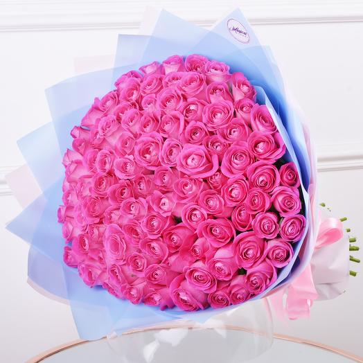 Ramo de 101 rosas Rosadas