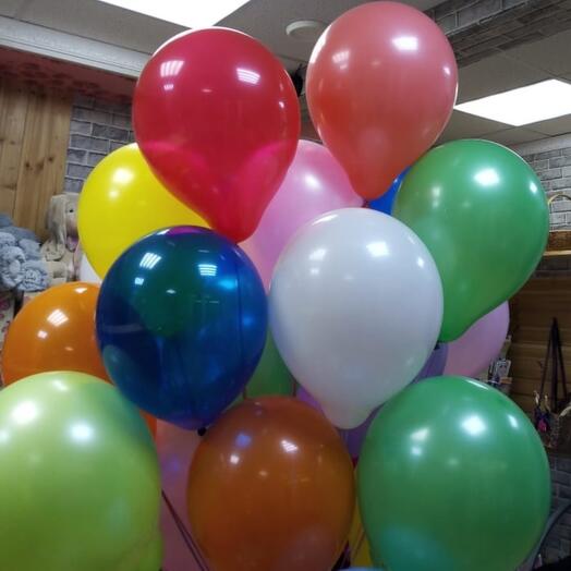19 colorful balloons
