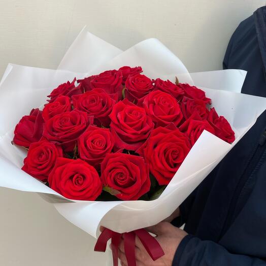 Букет из 21 красной Розы🌹