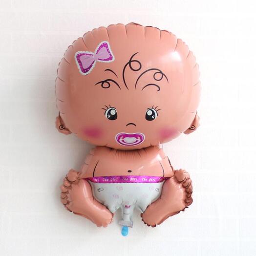 Фольгированный шар - младенец девочка