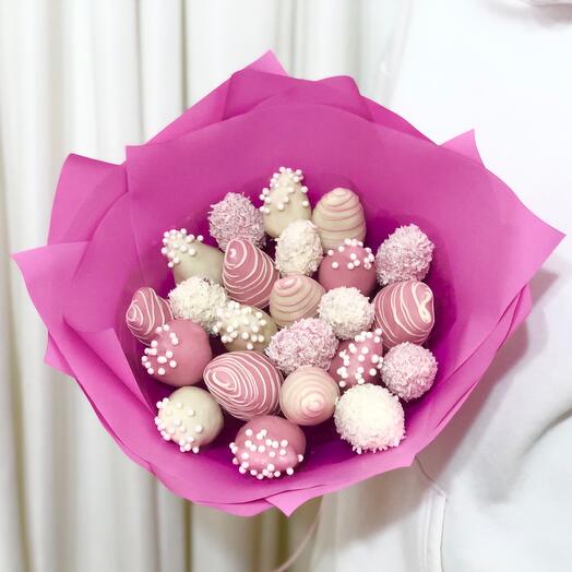 Букет 🌷 ВОЗДУШНОСТЬ🌷из клубнички в шоколаде