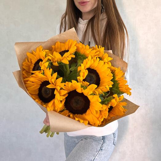 Ramo de 9 girasoles