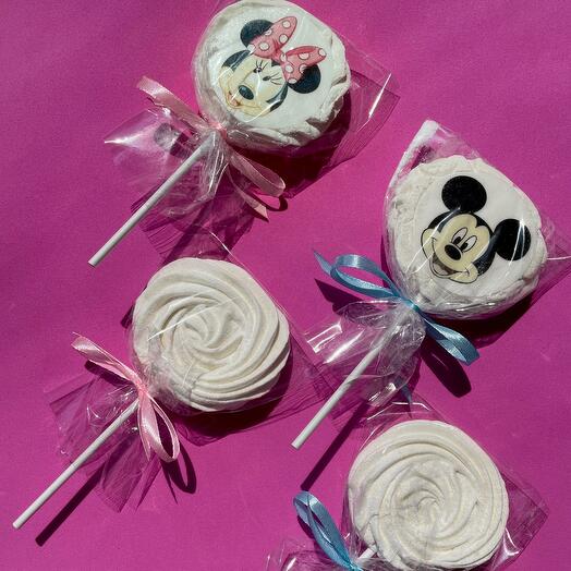 Зефир на палочке 4 шт