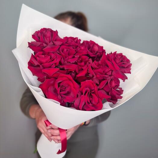 Rosas francesas rojas 11 piezas