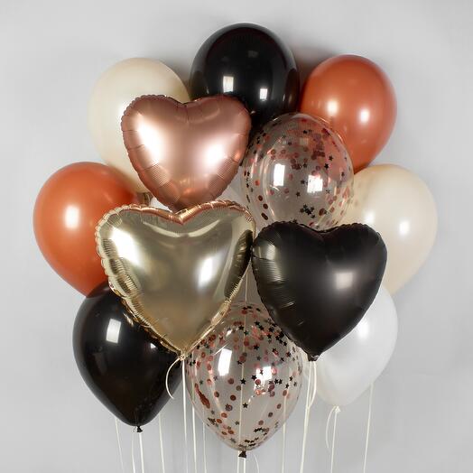 Набор шаров на грузике «Кофе с корицей» | 13 шаров