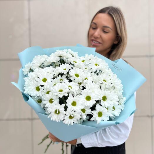 Букет из 11 кустовых хризантем