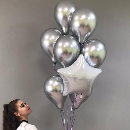 Serebro set of 9 balloons
