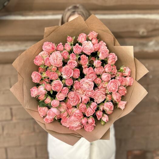 Bouquet of 21 bush peony roses Madame bombastic