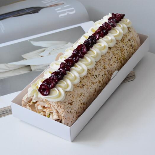 Rollo de merengue de cereza 🍒