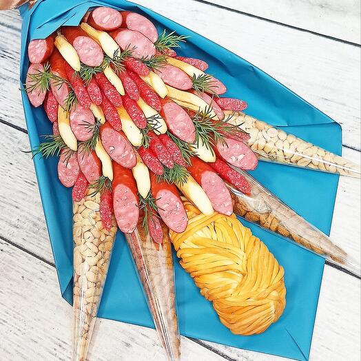 Колбасный букет не большой