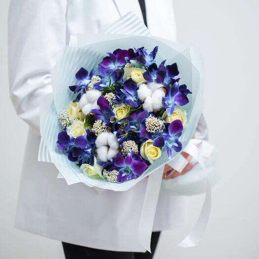 Bouquet with a space orchid