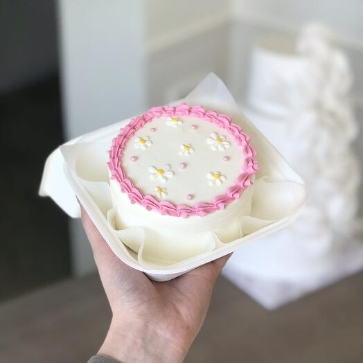 Бенто-торт с ромашками